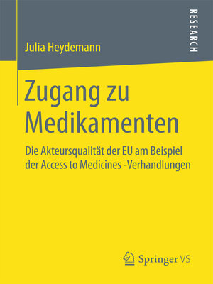 cover image of Zugang zu Medikamenten